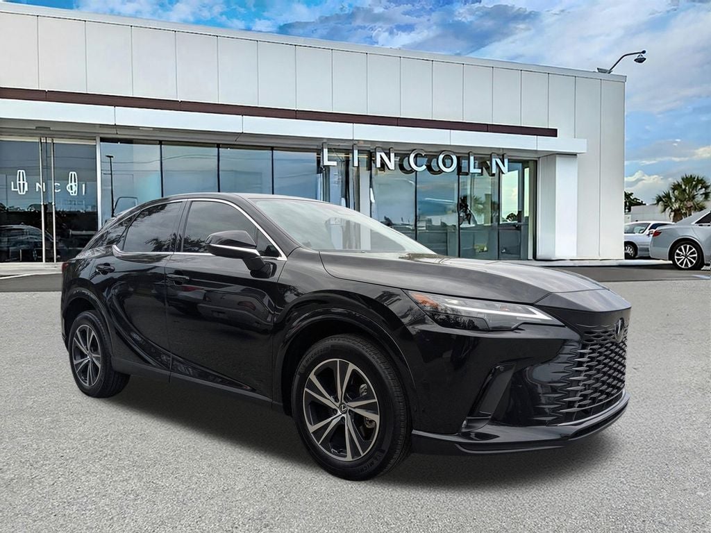 2024 Lexus RX 350 in Caviar — front three-quarter view