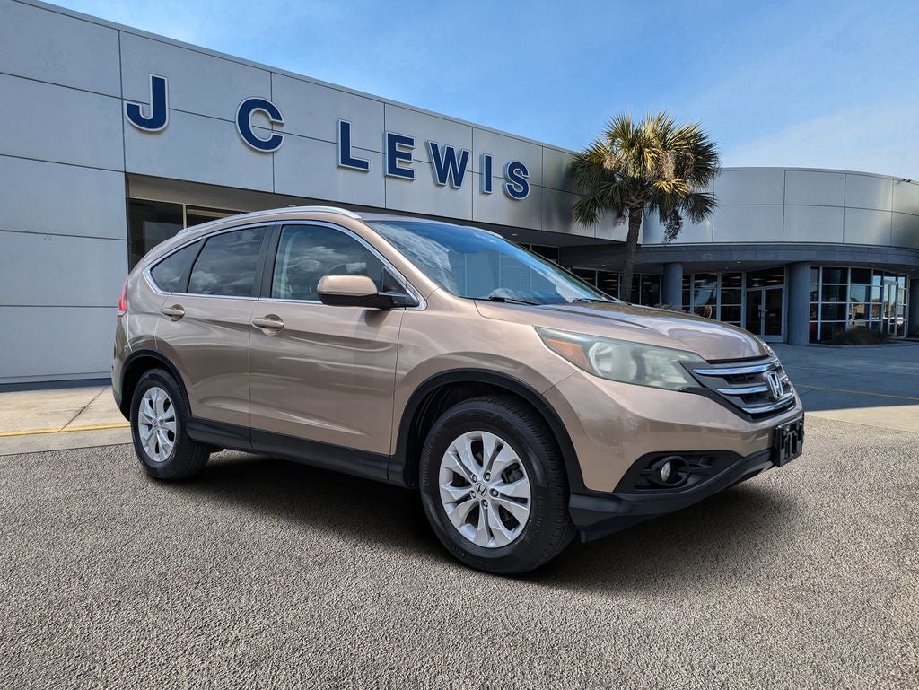 2013 Honda CR-V EX-L in Kona Coffee Metallic — front three-quarter view