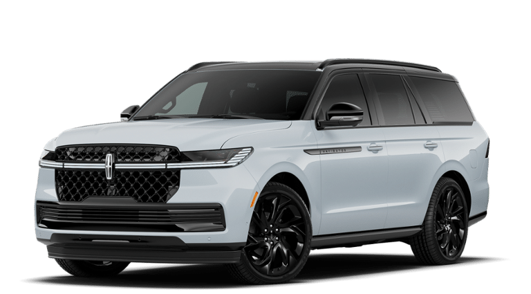 2026 Lincoln Navigator Black Label in Crystal White — front three-quarter view