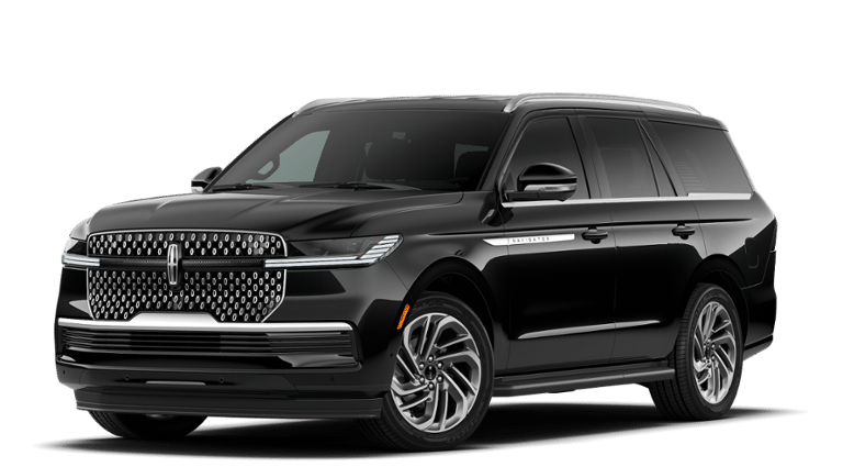 2027 Lincoln Navigator Premiere in Black — front three-quarter view