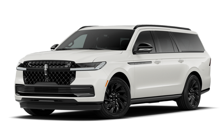 2027 Lincoln Navigator L Reserve in White — front three-quarter view