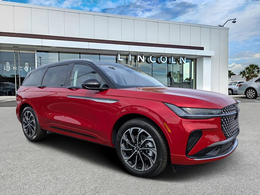 2026 Lincoln Nautilus Reserve in Red Carpet Metallic Tinted Clearcoat — front three-quarter view