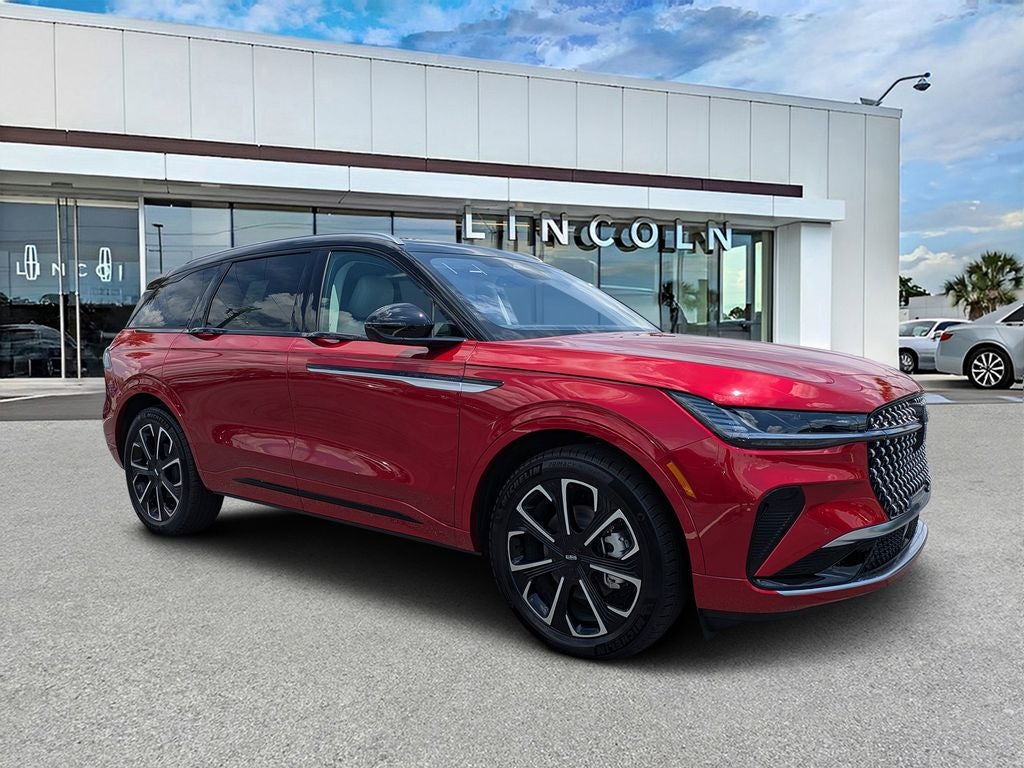2026 Lincoln Nautilus Reserve in Red Carpet Metallic Tinted Clearcoat — front three-quarter view