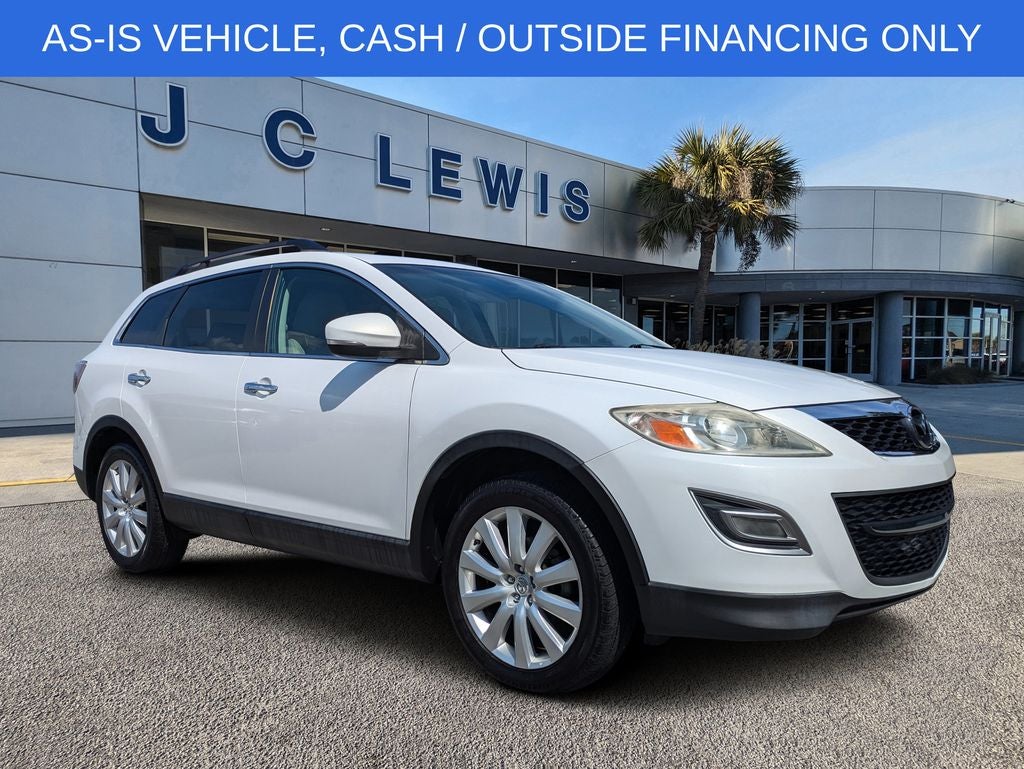 2010 Mazda Mazda CX-9 Grand Touring in Crystal White Pearl Mica — front three-quarter view