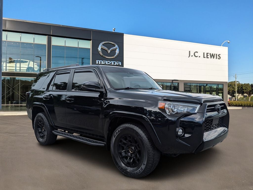 2022 Toyota 4Runner SR5 Premium in Midnight Black Metallic — front three-quarter view