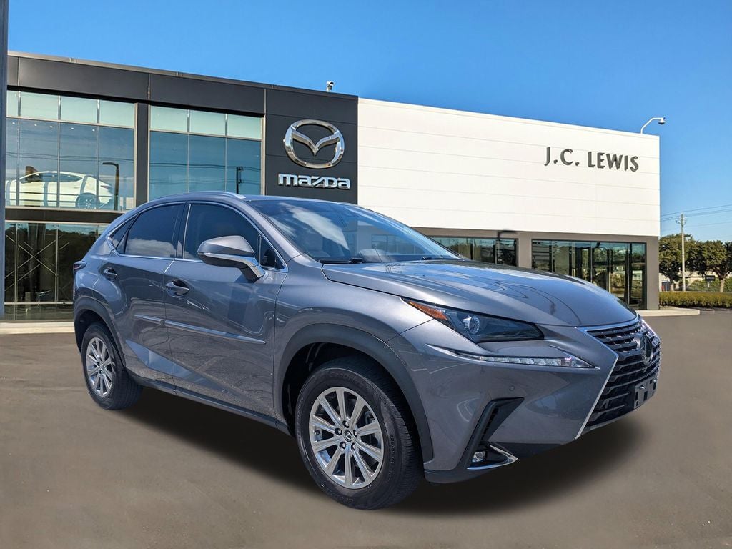 2021 Lexus NX 300 Base in Nebula Gray Pearl — front three-quarter view